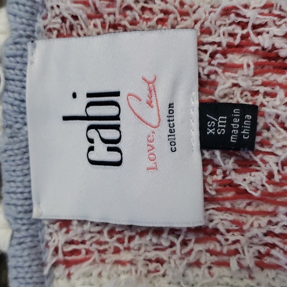 Cabi Love Carol XS/S Boho Fringe Siesta Knit Tassel Fringe Poncho Sweater - Picture 4 of 13